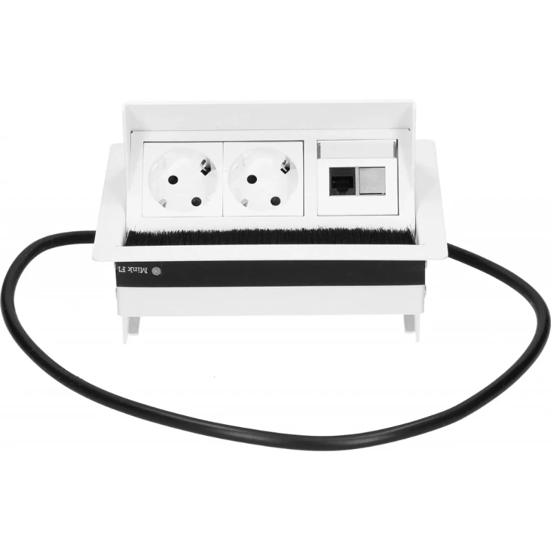 OCS Rhodos 2x 230V RA + 1x Cat6U 1m GST wit
