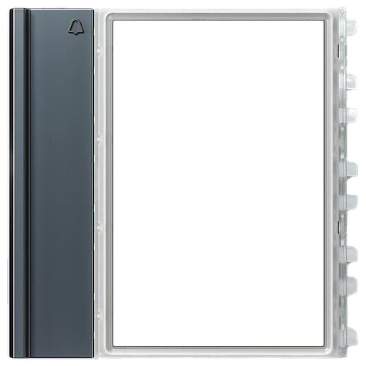 Siedle Oproeptoets compleet Antraciet grijs grijs 210012044-00