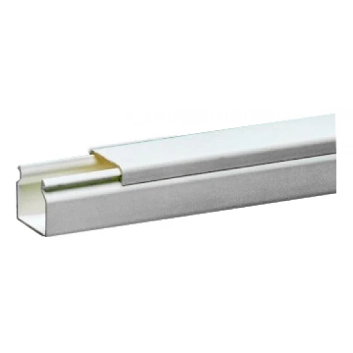 Attema Kabelkoker 2000x20x18mm PVC Bodemperforatie met deksel wit RAL 9010 AT9104