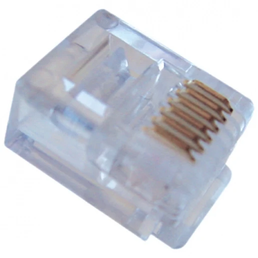 Klemko Mod plug 6p6c rj12 plat soepel