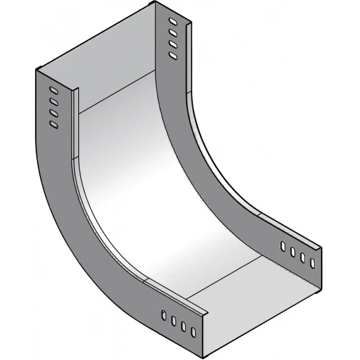 Stago KG281 bocht / hoekstuk kabelgoot stijgstuk 120x60mm Staal sdz CSU08642009