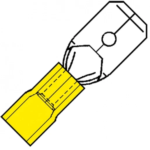 Klemko NYLON GEÏSOL.VLAKSTEKER 2,8X0,5MM V.DRAAD 4,0-6,0