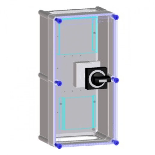 Eaton SCHAKELKAST VOORBEREID VOOR 1 NZM2 MCCB 4P