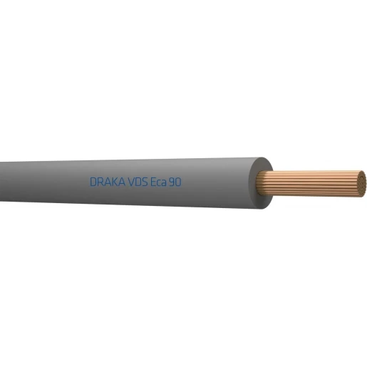 Draka VDS 90C Eca Montagedraad 1x2.5mm² Eca PVC 90°C grijs 100M Doos 832776D3