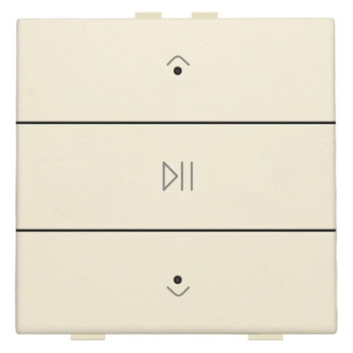 Niko Home Control Tastsensor bussysteem bediening audio 3-voudig beige inbouw IP20 RAL 1030 100-52073