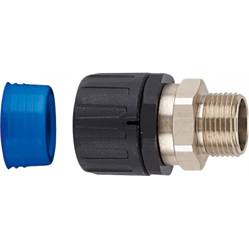 Hellermann Tyton KUNSTSTOF KOPPELING MET DRAAIEND BUITENDRAAD RECHT IP68 Ø34MM M32