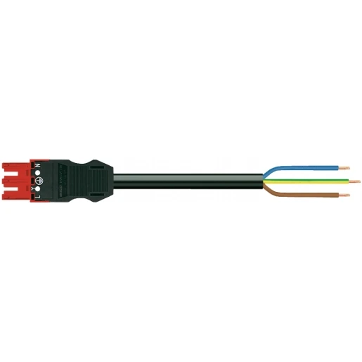 Wago SERIE 771 Patchkabel gebouwinstallatie 3p Contrastekker (female) Vrij kabeluiteinde 1000mm
