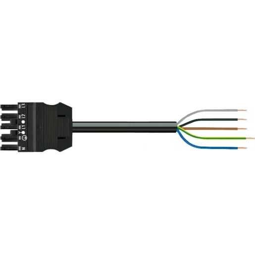 Wago SERIE 771 Patchkabel gebouwinstallatie 5p Contrastekker (female) Vrij kabeluiteinde 1000mm