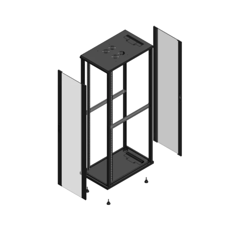 Gigamedia Vloer patchkast AV enkel VER AR enkel VER EX 19" 47HE 600x1000mm Zwart GGM 7047610PVSPVSEX