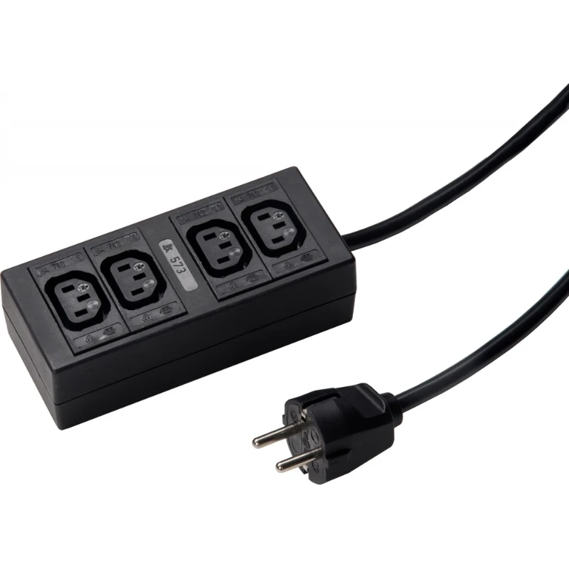 Martin Kaiser Toestel contactdooscombinatie 10A IP20 snoer 1.5m 573ZL/740/SW