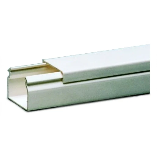 Attema Kabelkoker 2000x30x23mm PVC Bodemperforatie met deksel wit RAL 9010 AT9106