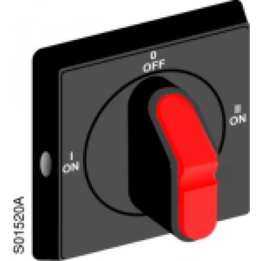 ABB Bedieningsknop geel/rood ip54 schroefmontage vergr.(te overbr.)