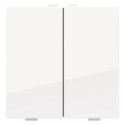 Niko Home Control Tastsensor bussysteem 2-voudig wit inbouw IP20 RAL 9003 111-51002