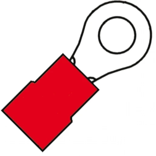 Klemko oog 0,75-1,5mm2 m10 rood