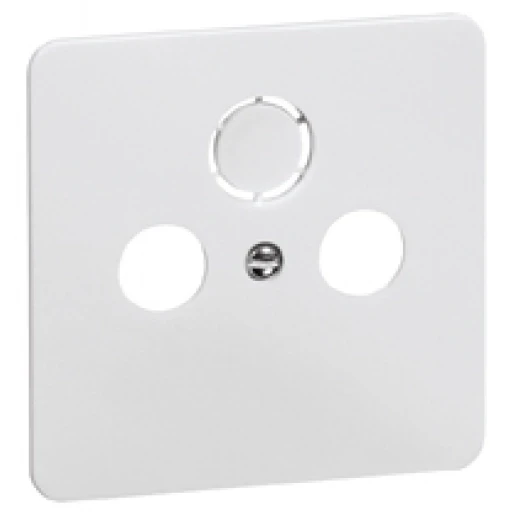 Peha Standaard centraalplaat Coax antennedoos DIN 45 33 Antenne-aansluitdoos, coax 1 connector Zonder label wit 00142711