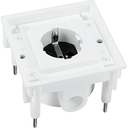 ABL Schuko onderbak vloercontact 1-voudig 250V 16A IP20 wit 1471-601