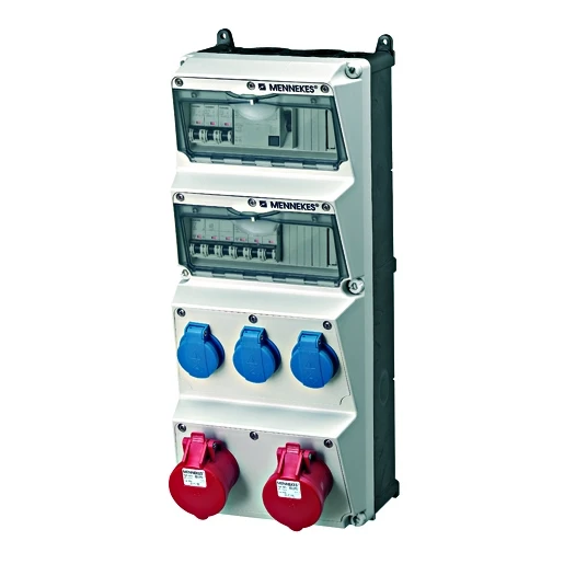 Mennekes AMAXX contactdoos combinatie 4 modules