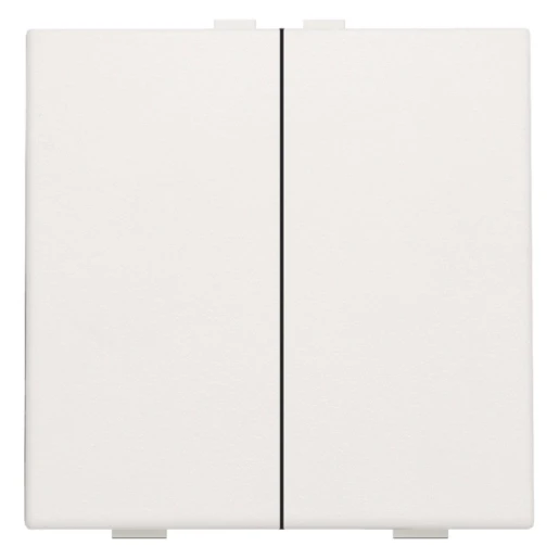 Niko Home Control Tastsensor bussysteem 2-voudig wit inbouw IP20 RAL 9010 101-51002