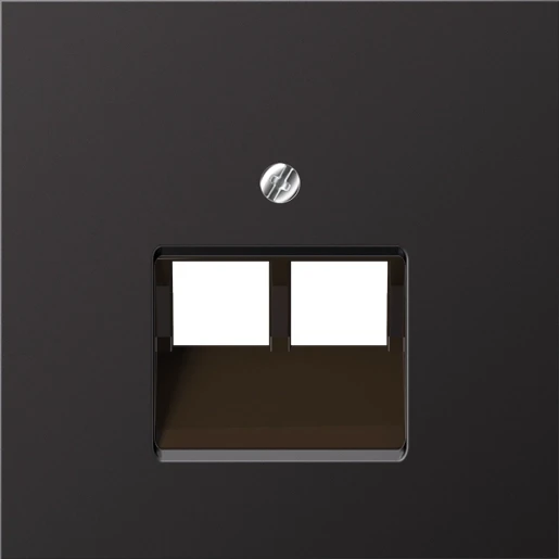 Jung LS range Centraalplaat- (onderdeel) afdekking UAE/IAE 2 connectoren MetaalZonder label aluminium AL2969-2UAD