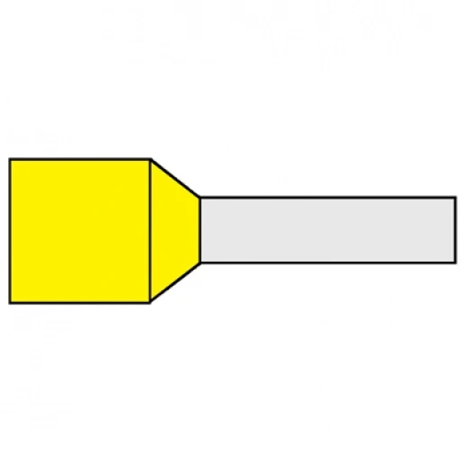Klemko adereindhuls 70mm² 20mm Geïsoleerd Geel