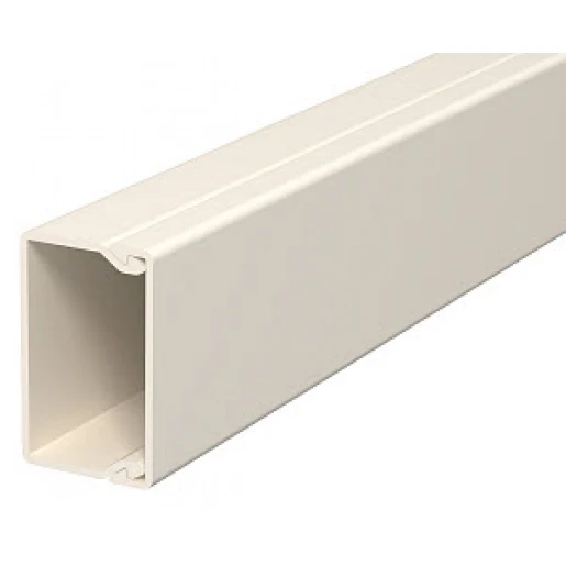 OBO WDK wandkanaal / plafondkanaal 2000x40x25mm PVC Bodemperforatie met deksel wit RAL 9001 6026451