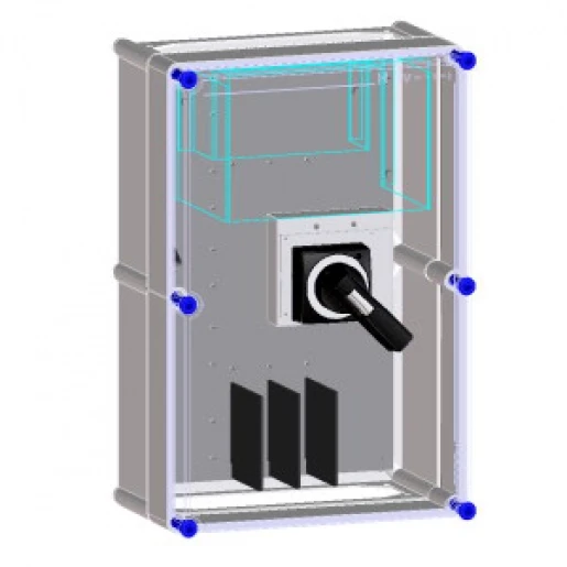 Eaton SCHAKELKAST VOORBEREID VOOR 1 NZM3 MCCB 4P
