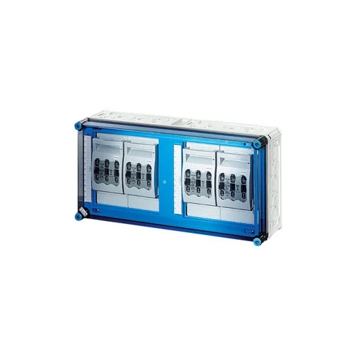 Hensel Mi Lastscheiderkast 4x160A NH00 3p op Rail 630A 5 polig BM4 600x300mm