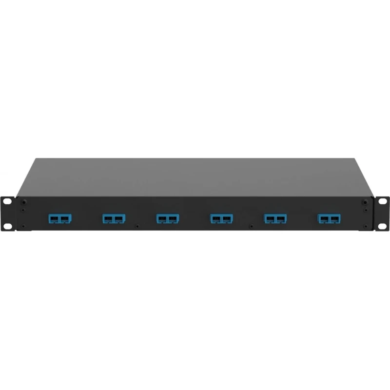 Panduit UITGERUSTE GLASVEZEL LADE MET 6 SC DUPLEX ADAPTERS-OS1/OS2 9/125 SM GLASVEZEL (BLAUW)