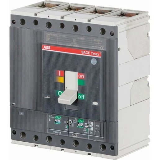 ABB TMAX T5N 400/R320 4P VAST MET VOORAANSLUITING PR221DS-LS/I MICROPROCE