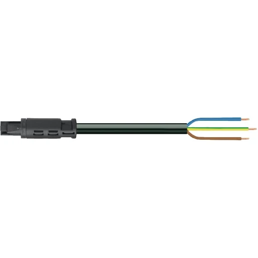 Wago Serie 774 Patchkabel gebouwinstallatie 3p Contrastekker (female) Vrij kabeluiteinde 5000mm