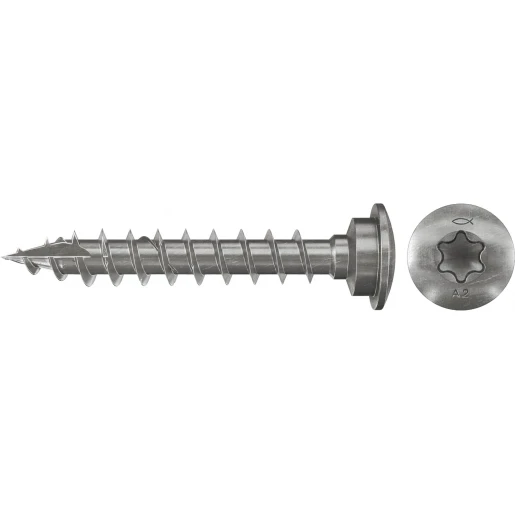 Fischer Tuinpaalschroef 7x50 A2 VG TX