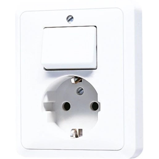 Jung CD range combinatie wandcontactdoos wissel inbouw wit IP20 5576EUWW