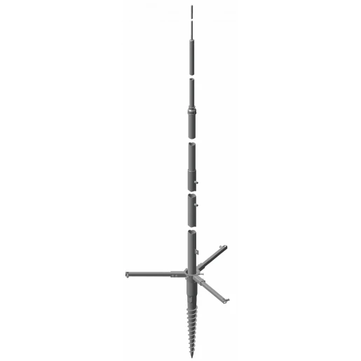 Dehn Telesc.lightn.prot.mast 10000mm above ground st/tzn-al screw-in fo