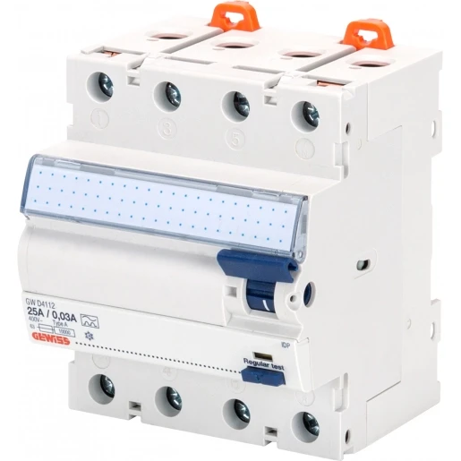 Gewiss 90 RCDS Aardlekschakelaar 4p 40A 0.3A type A GWD4134