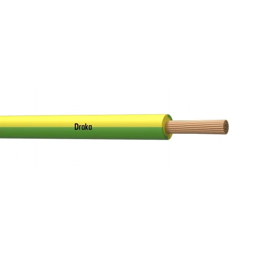 Draka HVDS B2ca Montagedraad 1x16mm² B2ca polyolefine 70°C groen/geel 100M Ring 834003F3