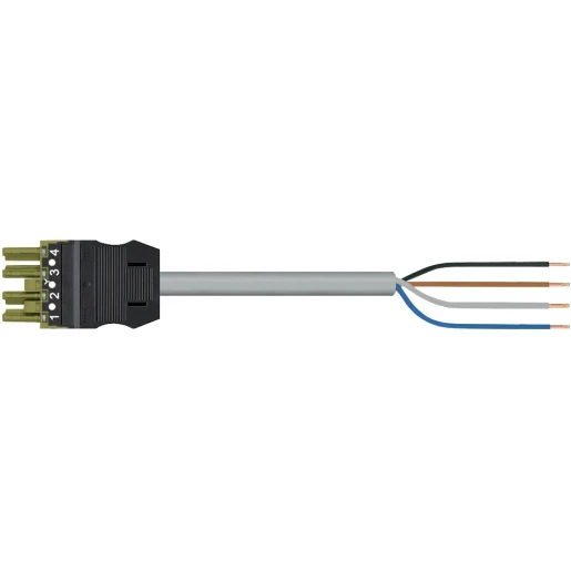 Wago SERIE 771 Patchkabel gebouwinstallatie 4p Contrastekker (female) Vrij kabeluiteinde 7000mm
