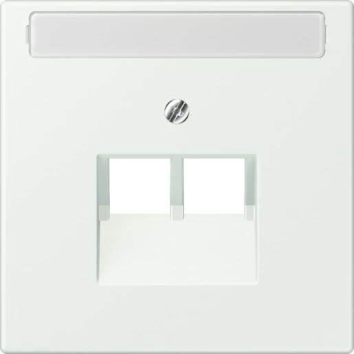 Jung LS range Afdekking centraalplaat LC32024 UAE/IAE 2 connectoren Met label LC969-2NAUA210