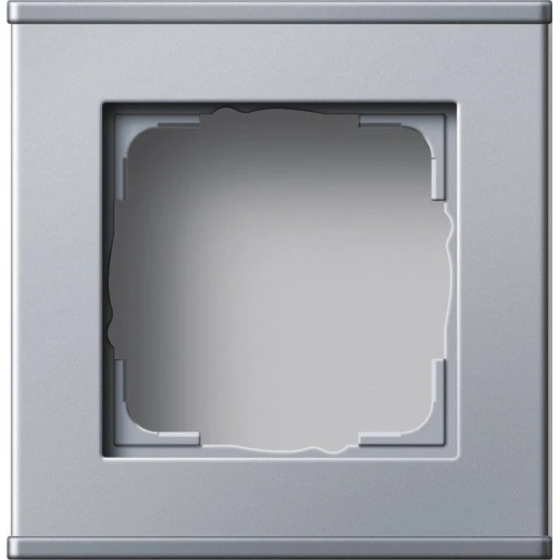 Gira Profiel 55 Opbouwbak inbouwschakelmateriaal 1-voudig aluminium Horizontaal en verticaal 136126