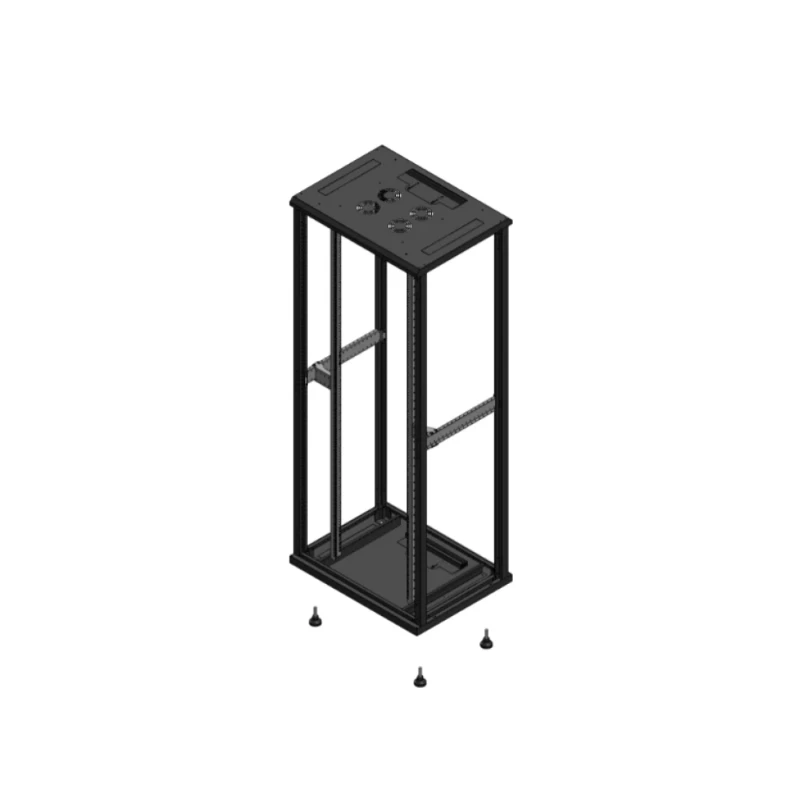 Gigamedia Vloer patchkast SP SP EX 19" 42HE 800x600mm Zwart GGM 704286SPSPEX