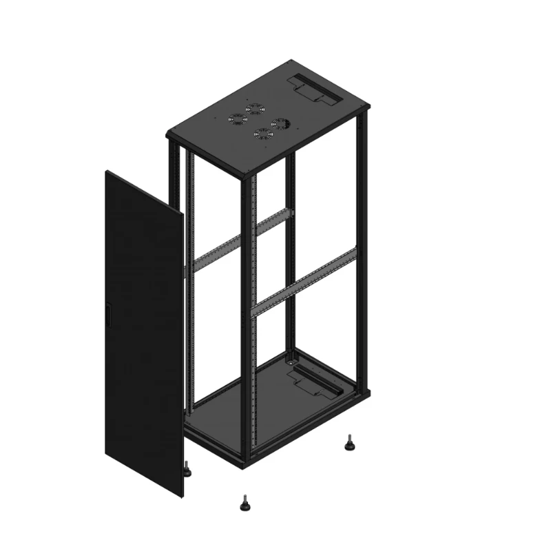 Gigamedia Vloer patchkast AV enkel TOL SP EX 19" 42HE 600x1000mm Zwart GGM 7042610PTSSPEX