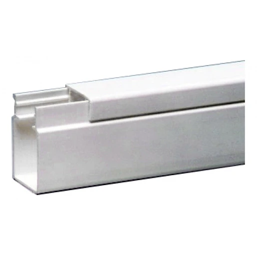 Attema Kabelkoker 2000x25x40mm PVC Bodemperforatie met deksel wit RAL 9010 AT2317