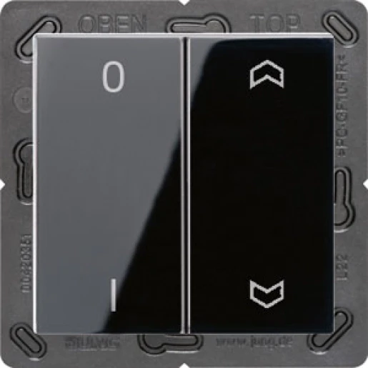 Jung A range enOcean Wandzender A500 + symbolen 4-kanalen Zwart ENOA595P01SW