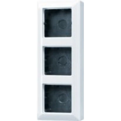Jung AS range opbouwkap a500 3-voudig wit Horizontaal en verticaal AS583AWW