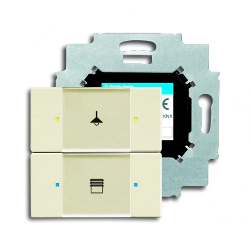 ABB Busch-Jaeger KNX, Future, Solo, Carat Tastsensor KNX 4-voudig wit met tekstv IP20 RAL 1013 2CKA006116A0171