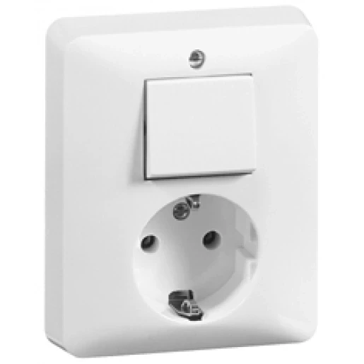 Peha combinatie wandcontactdoos + ra wissel inbouw IP20 00246621