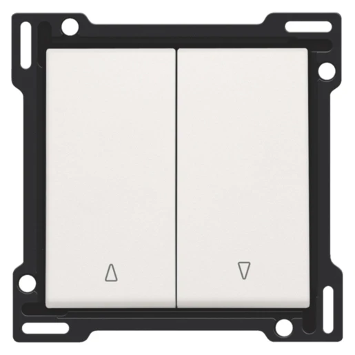 Niko Original / Intense 2 halve toetsen drukknop voor rolluiken inbouw Wit 101-65914