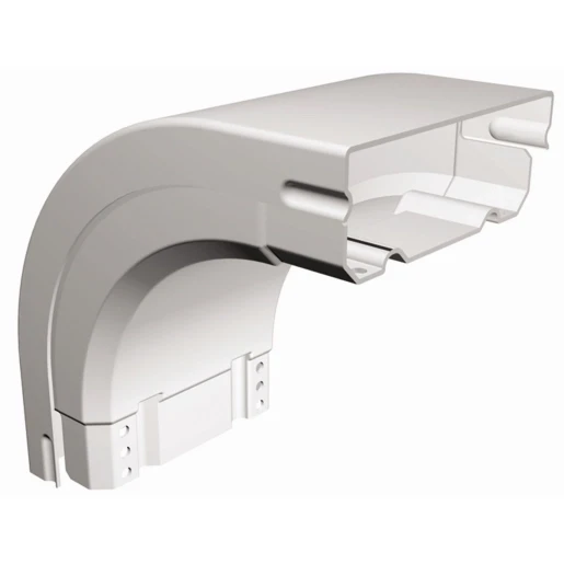 Legrand ISPL van geel bocht / hoekstuk kabelgoot 500x100mm PVC 90° grijs RAL 7030 637937