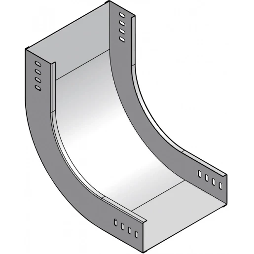 Stago KG281 bocht / hoekstuk kabelgoot stijgstuk 250x60mm Staal sdz CSU08644009