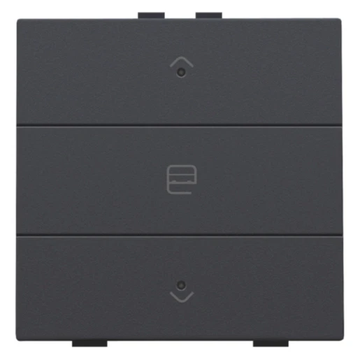 Niko Home Control Bediening motorsturing 3-voudig antraciet inbouw IP20 122-52033
