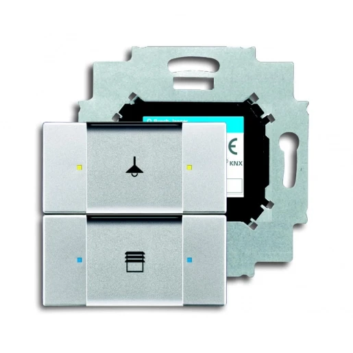 ABB Busch-Jaeger KNX, Future Tastsensor KNX 4-voudig aluminium met tekstv IP20 RAL 9006 2CKA006116A0172